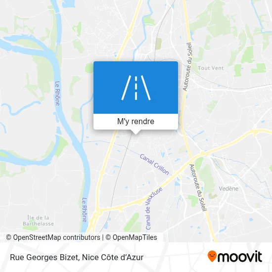 Rue Georges Bizet plan