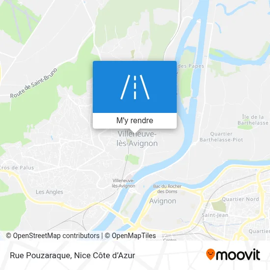 Rue Pouzaraque plan