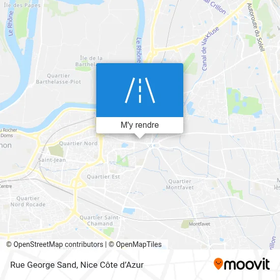 Rue George Sand plan