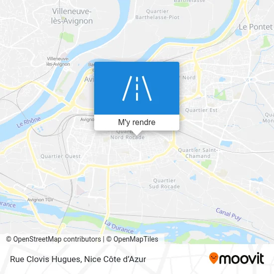 Rue Clovis Hugues plan