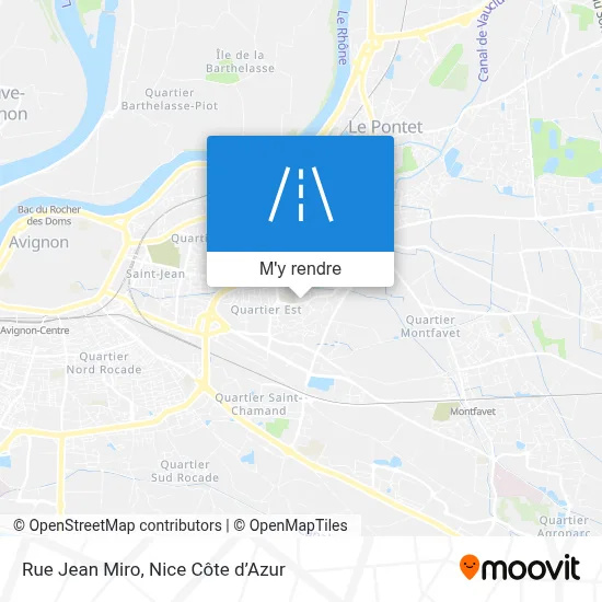 Rue Jean Miro plan