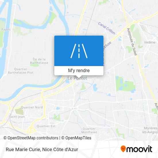 Rue Marie Curie plan