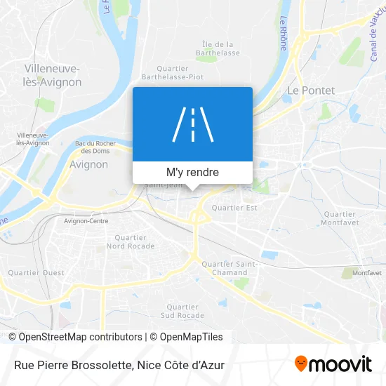 Rue Pierre Brossolette plan