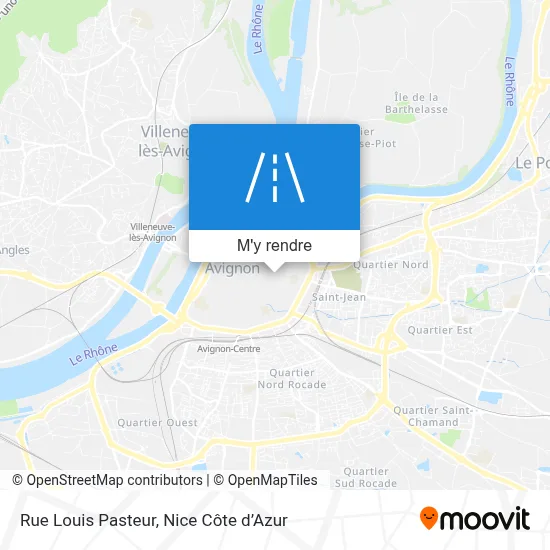 Rue Louis Pasteur plan