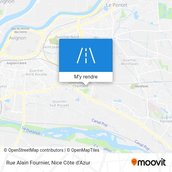 Rue Alain Fournier plan