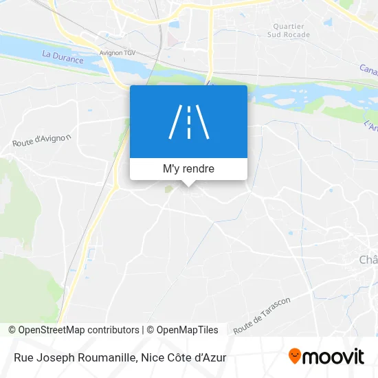 Rue Joseph Roumanille plan