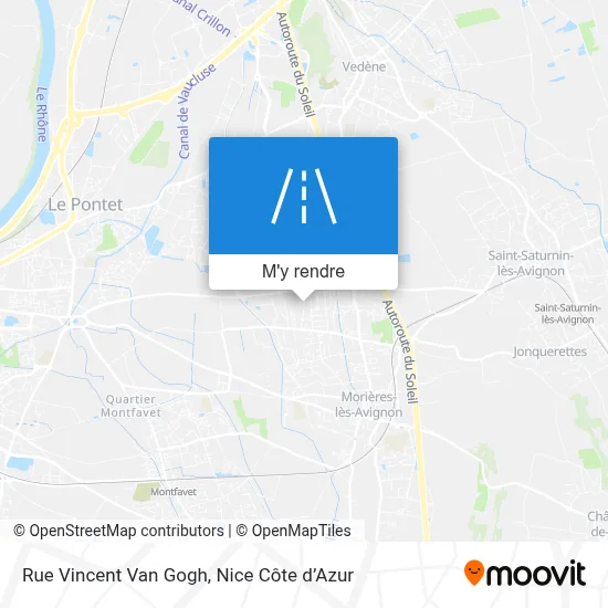 Rue Vincent Van Gogh plan