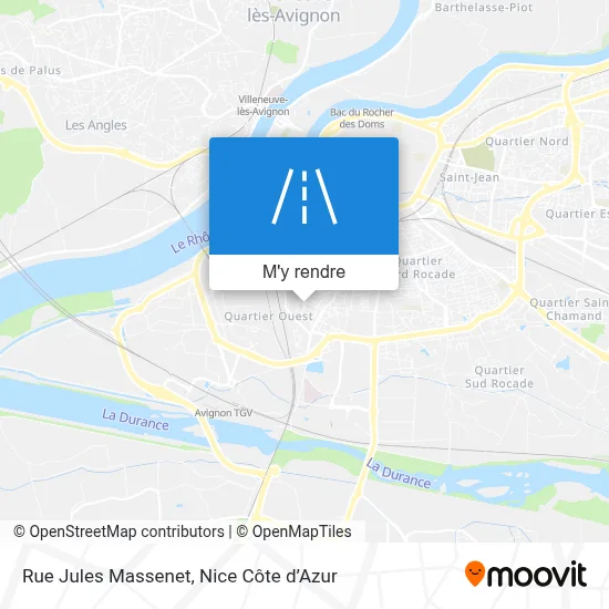 Rue Jules Massenet plan