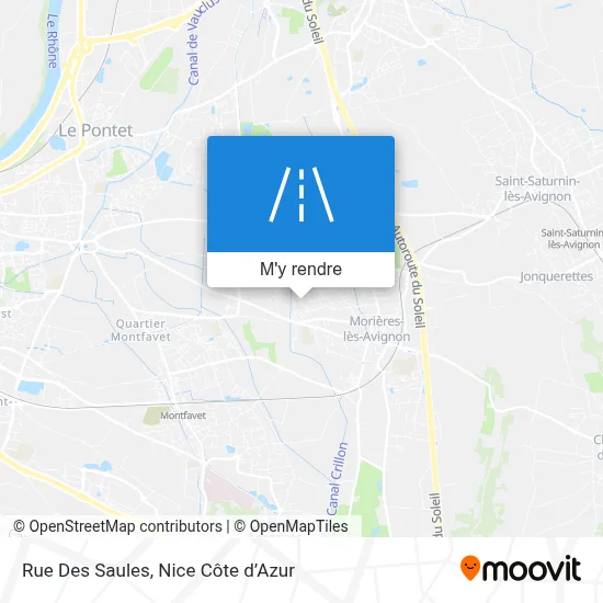 Rue Des Saules plan