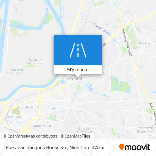 Rue Jean Jacques Rousseau plan