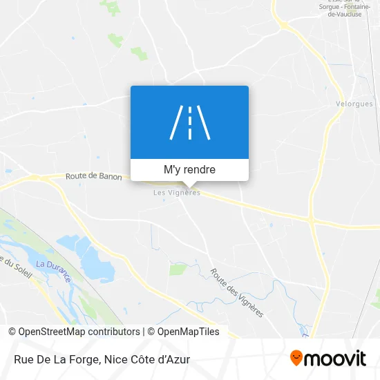 Rue De La Forge plan
