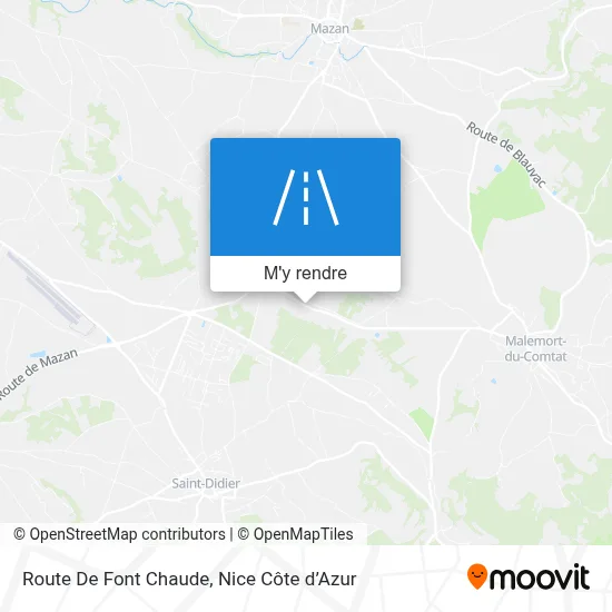 Route De Font Chaude plan