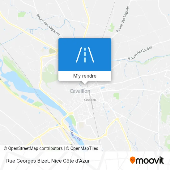Rue Georges Bizet plan