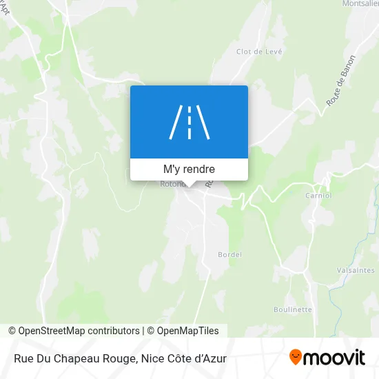 Rue Du Chapeau Rouge plan