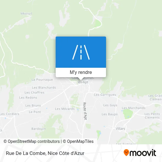 Rue De La Combe plan