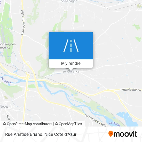 Rue Aristide Briand plan