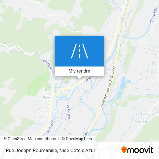 Rue Joseph Roumanille plan