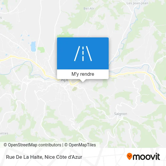 Rue De La Halte plan