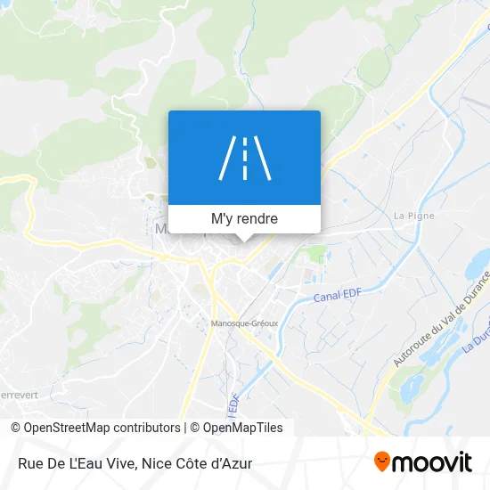 Rue De L'Eau Vive plan