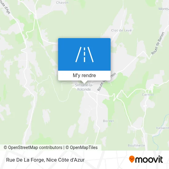 Rue De La Forge plan