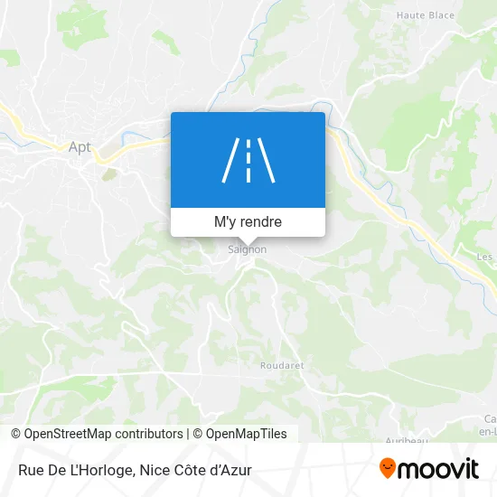 Rue De L'Horloge plan