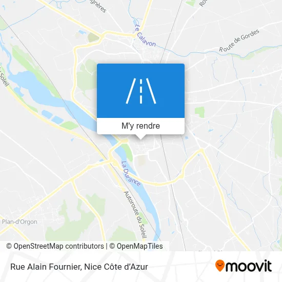 Rue Alain Fournier plan
