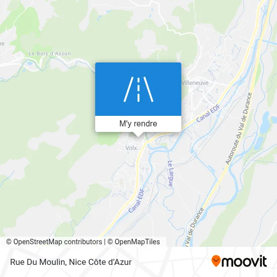 Rue Du Moulin plan