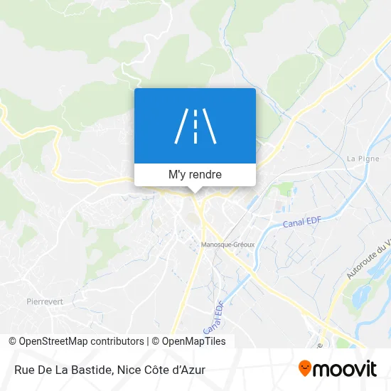 Rue De La Bastide plan