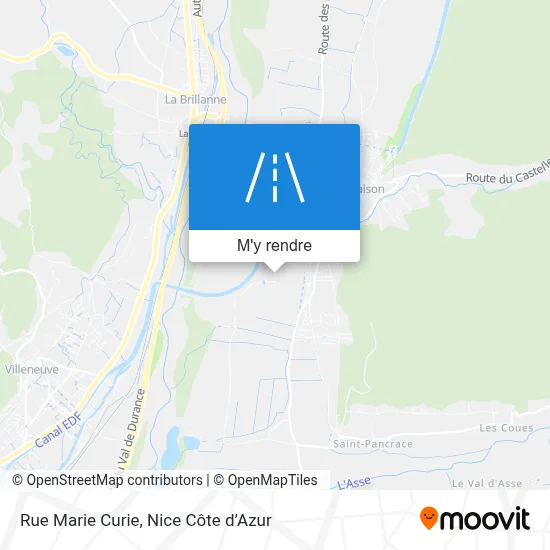 Rue Marie Curie plan