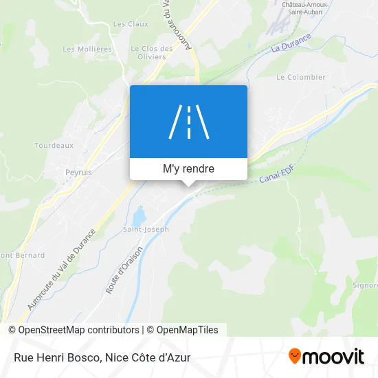 Rue Henri Bosco plan
