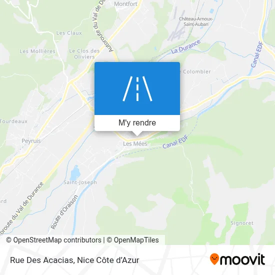 Rue Des Acacias plan