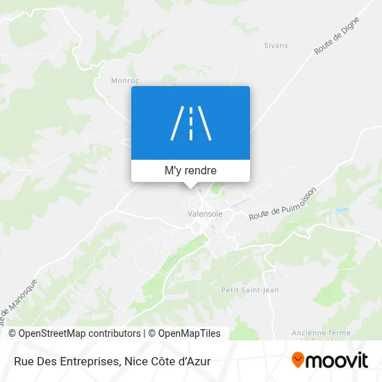 Rue Des Entreprises plan