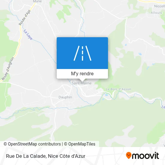 Rue De La Calade plan