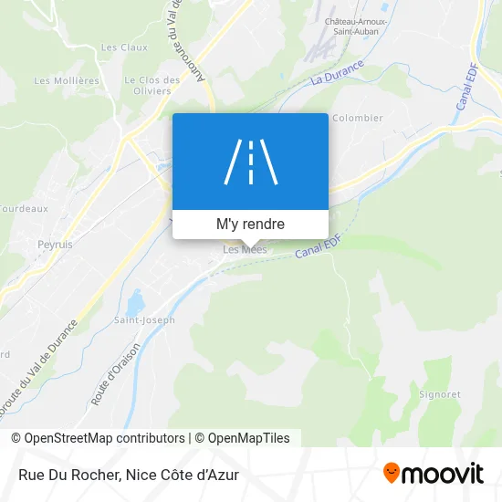 Rue Du Rocher plan