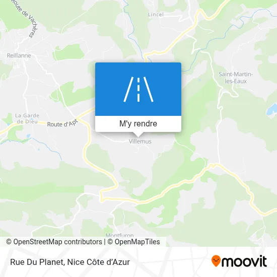 Rue Du Planet plan