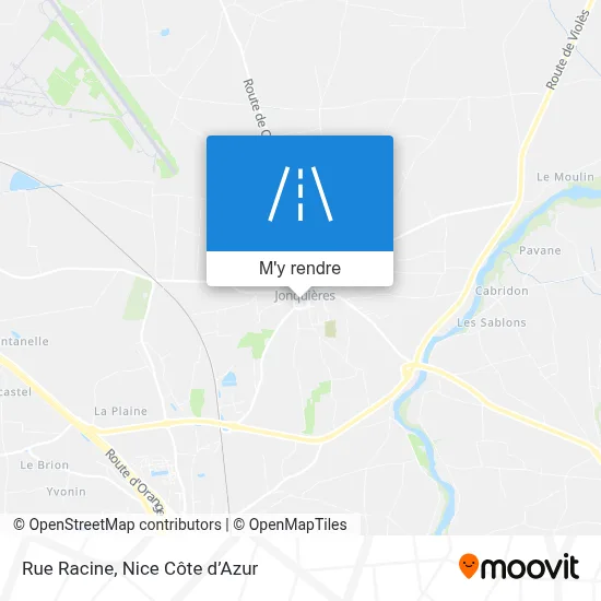 Rue Racine plan