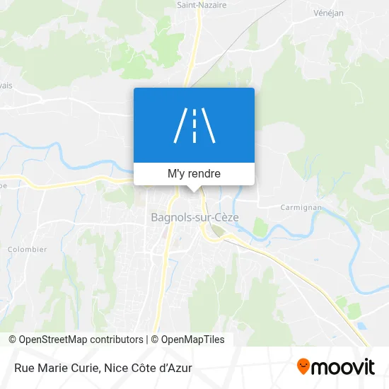 Rue Marie Curie plan