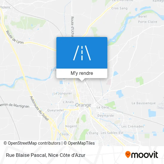 Rue Blaise Pascal plan