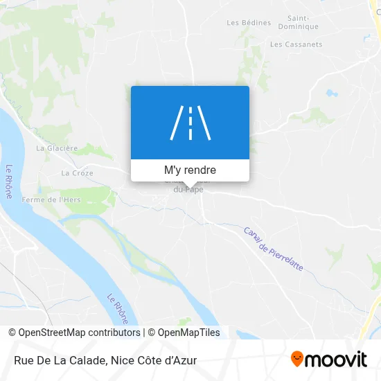 Rue De La Calade plan