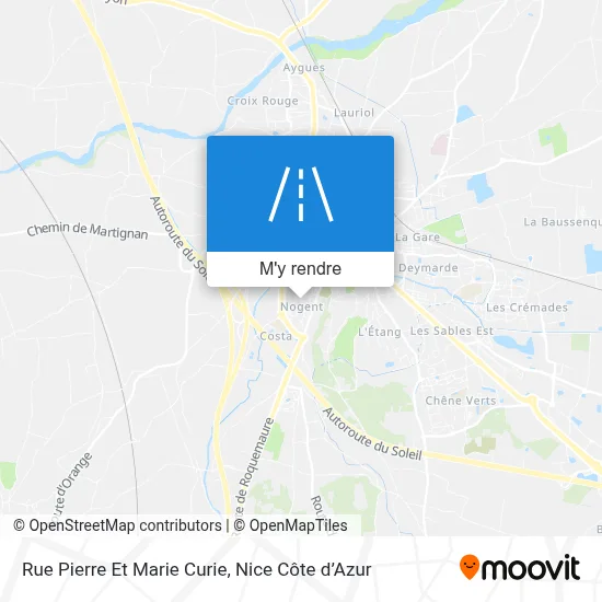 Rue Pierre Et Marie Curie plan
