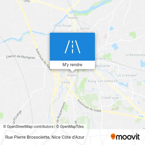 Rue Pierre Brossolette plan