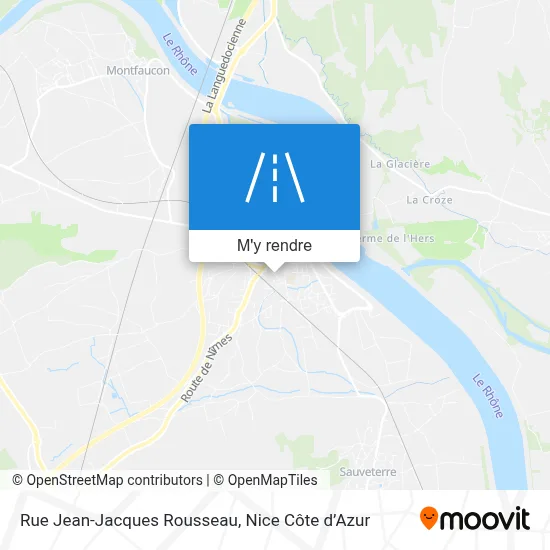 Rue Jean-Jacques Rousseau plan