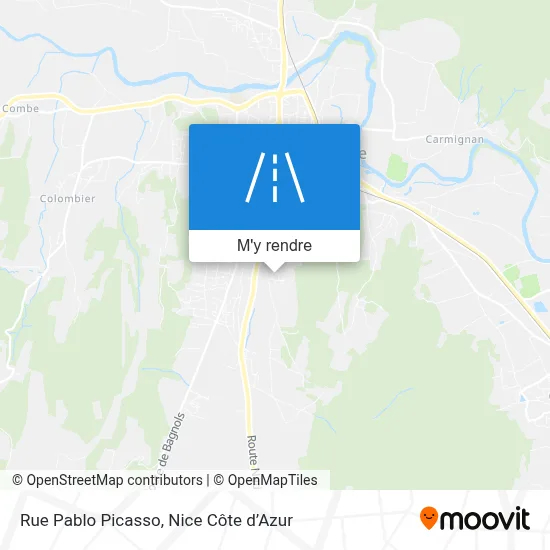 Rue Pablo Picasso plan