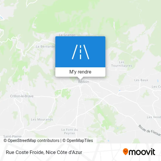 Rue Coste Froide plan