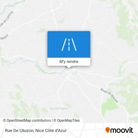 Rue De L'Auzon plan