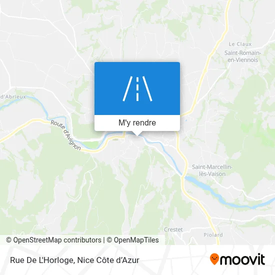 Rue De L'Horloge plan