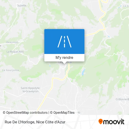 Rue De L'Horloge plan