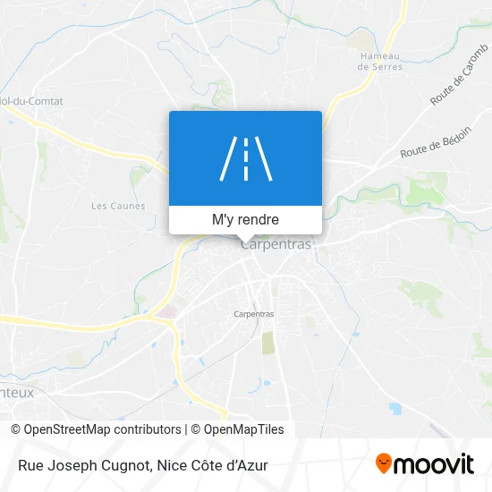 Rue Joseph Cugnot plan