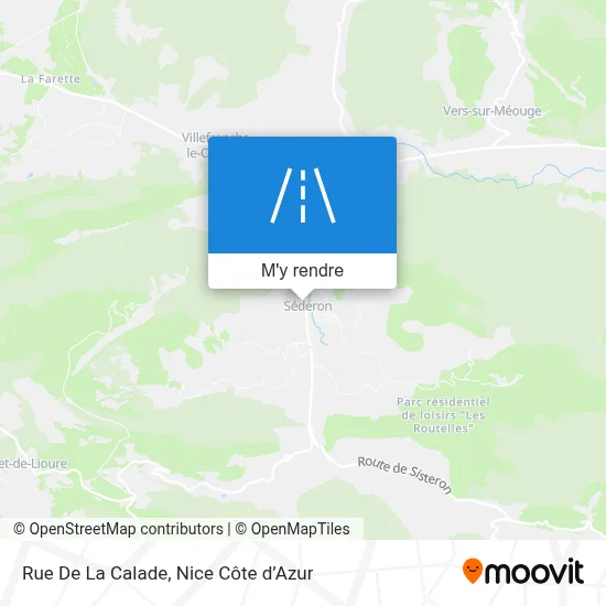 Rue De La Calade plan