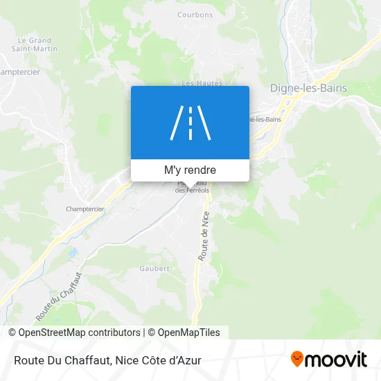 Route Du Chaffaut plan